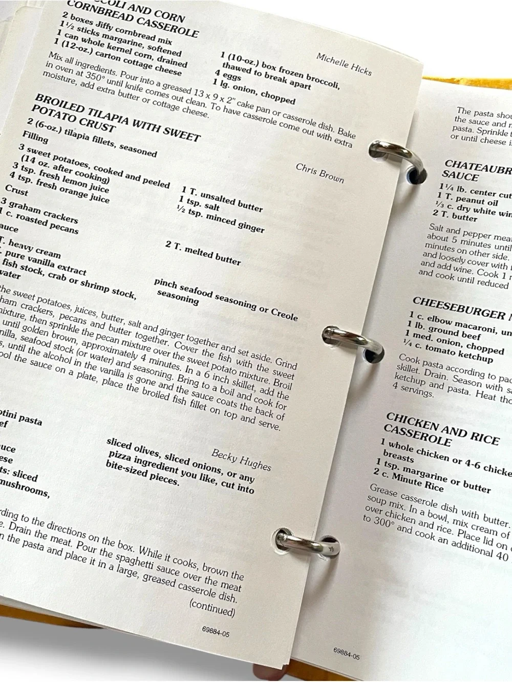 Tasteful Treasures Of Dade County Georgia 2005 Recipes Cookbook Binder